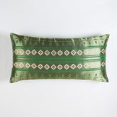 Silk Lumbar Cushion Cover - Green - Eyaas